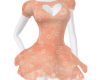 peachy spring dress