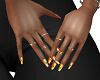 Rasta Nails + Rings