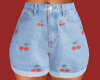 Denim Cherry Shorts