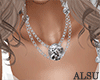 Greek silver necklace