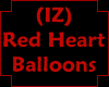 (IZ) Red Heart Balloons