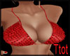 red glitter bikini top