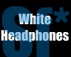 Sf* White Headphones