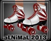 Rollerboots Red 'n' Wht