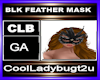 BLK FEATHER MASK