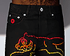 Flame Dog Black Pant