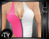*TY Zip Halter - p&w