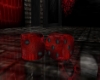 Red Leather Kiss Dice