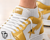 r. NY Gold Shoes