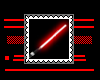 Stamp: red lightsaber