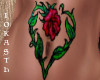 IO-Heart Rose Belly Tatt