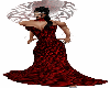 Dragoness red skull gown