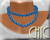 CHIC* BLUE BEAD NECKLACE