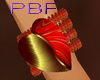 PBF*Red/Gold RT/LT Heart