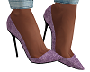 Purple Snakeskin Heels