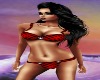 Susan Hot Red Bikini