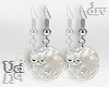 White Cats Earrings