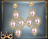Pink V Pearl Earrings