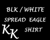 (KK)BLK WHITE EAGLE SHRT