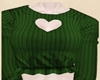 ® Green Heart Sweater