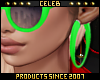 !© Neon Earrings Green