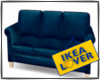 ikea dark blue couch