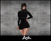 Ash. Black Sweater Dress