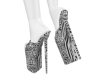 ð. White Zebra Heels