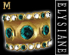 {E} Aquamarin Gld Ring M