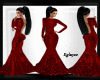 red dress gliter 
