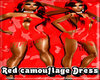 Red Camouflage Dress PF