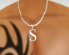 S INITIAL NECKLACE MALE