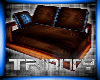 *A*Blueand Brown Couch#2