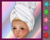 <3 White Bath towel Head