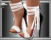 !F! strap heels white