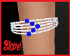 Ball Bracelet Blue Silve