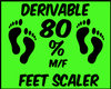 {J} 80 % Foot Scaler