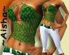Green Halter top/capris