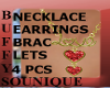 BSU 4 Pcs Necklace Set