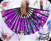 ! Geisha fan purple
