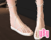 ℳ - Flat Whte Sandal