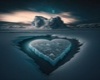 Background Ice Heart