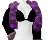 Purple LV Bra Fur Coat
