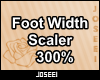 Foot Width Scaler 300%