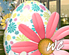 Easter Egg and Flowers