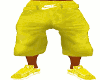 yellow n/g sagg shorts