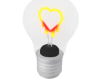 V+ Neon Heart Bulb 2
