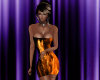 gold fire dress