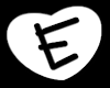 Sparkling Heart "E"