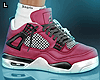 Retro 4s Sneakers Wine